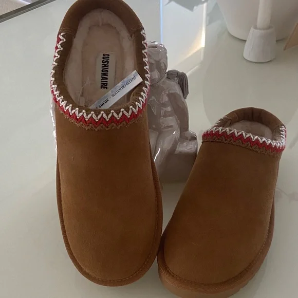 Anthropologie shoes Women's Huggy Genuine Suede Platform Mule with Memory Foam - Picture 2 of 7